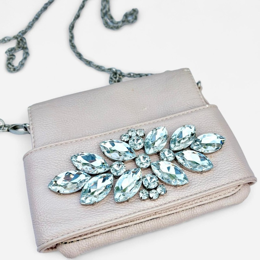 Urban Oufitters Purse with Crystal Embellishments and Silver Chain